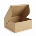 Glownary Brown Bakery Box, 12x12x6 Inches, Lock Corner Design ...