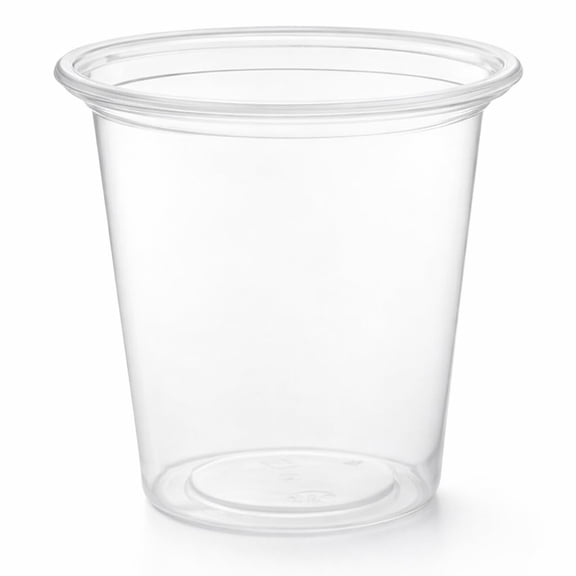 Glownary Clear Plastic Shot Glass, 1.25 oz Capacity, Round Shape, BPA Free, 5000 per Case