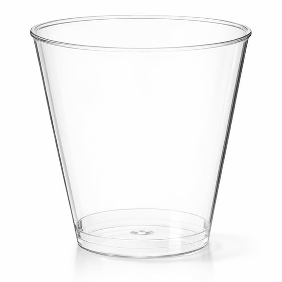 Glownary Clear Plastic Shot Glass, 1.5 oz Capacity, Round Shape, BPA Free, Disposable, Polystyrene, 1000 per Case
