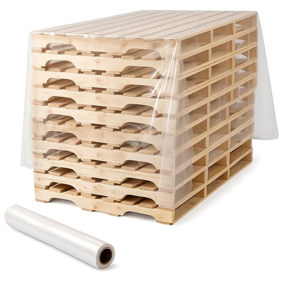 Glownary Construction Sheeting Roll, 4 Mil Clear Polyethylene, 3 x 100 Feet