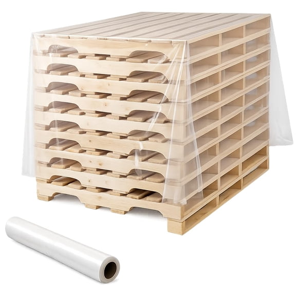 Glownary Construction Sheeting Roll, Clear Polyethylene, 10 x 100 Feet, 4 Mil Thickness