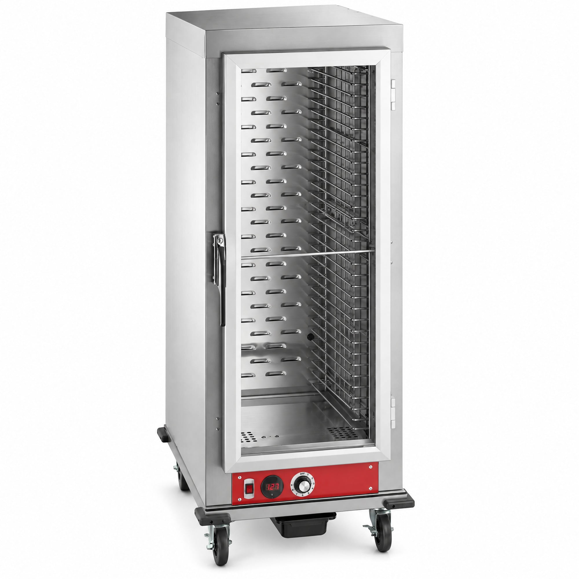 Plus Size Entry Glownary Full Size Vacuum Insulated Heated Holding Cabinet with Clear ...