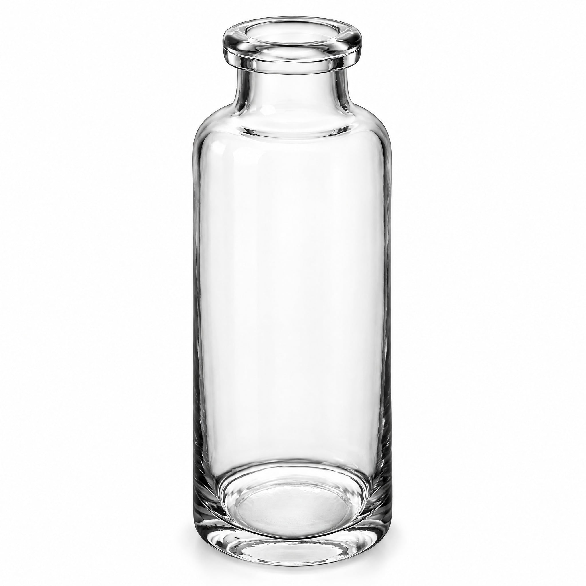 Glownary Glass Water Bottle, 40 oz, Clear, Round, Dishwasher Safe, 9.87 ...