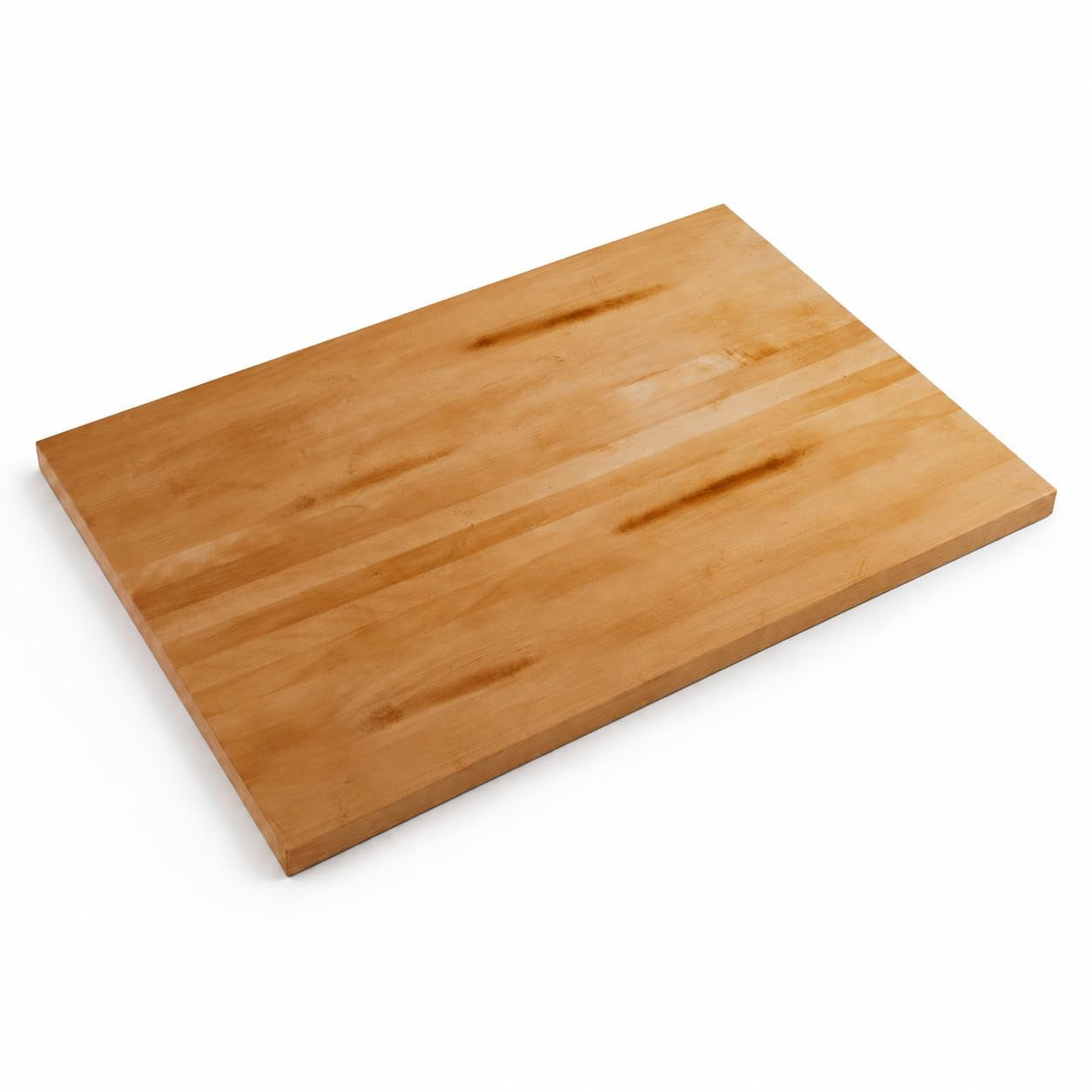 Table Top Civil Glownary Industrial Solid Wood Live Edge Table Top, Honey Maple Finish ...