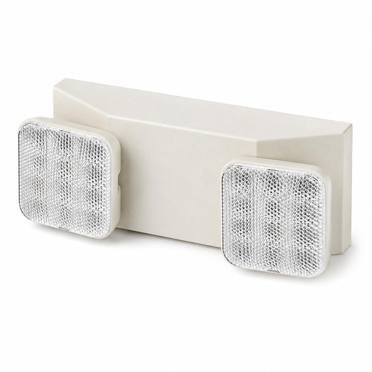 Glownary LED Emergency Light, 2 Head Square, 2.4W, Battery Backup, 90 ...