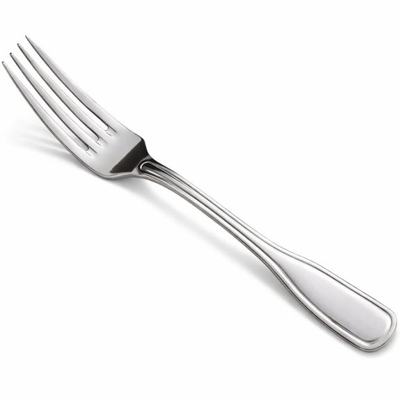 Glownary Scottdale Extra Heavy Weight European Table Fork, 18/8 Stainless Steel, Silver, 8 Inch, Dishwasher Safe, 12 per Case