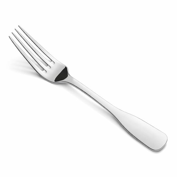 Glownary Triumph European Table Fork, Extra Heavy Weight, 18/8 Stainless Steel, Mirror Finish, Silver, 8 3/16 Inches, 12/Case