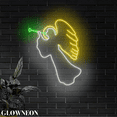 thumbnail image 1 of Glowneon Angel Blow Trumpet Led Sign, Angel Christmas Night Neon Sign, 1 of 5