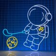 thumbnail image 1 of Glowneon Astronaut Playing Golf Neon Sign, Astronaut Golf Led Light, 1 of 4