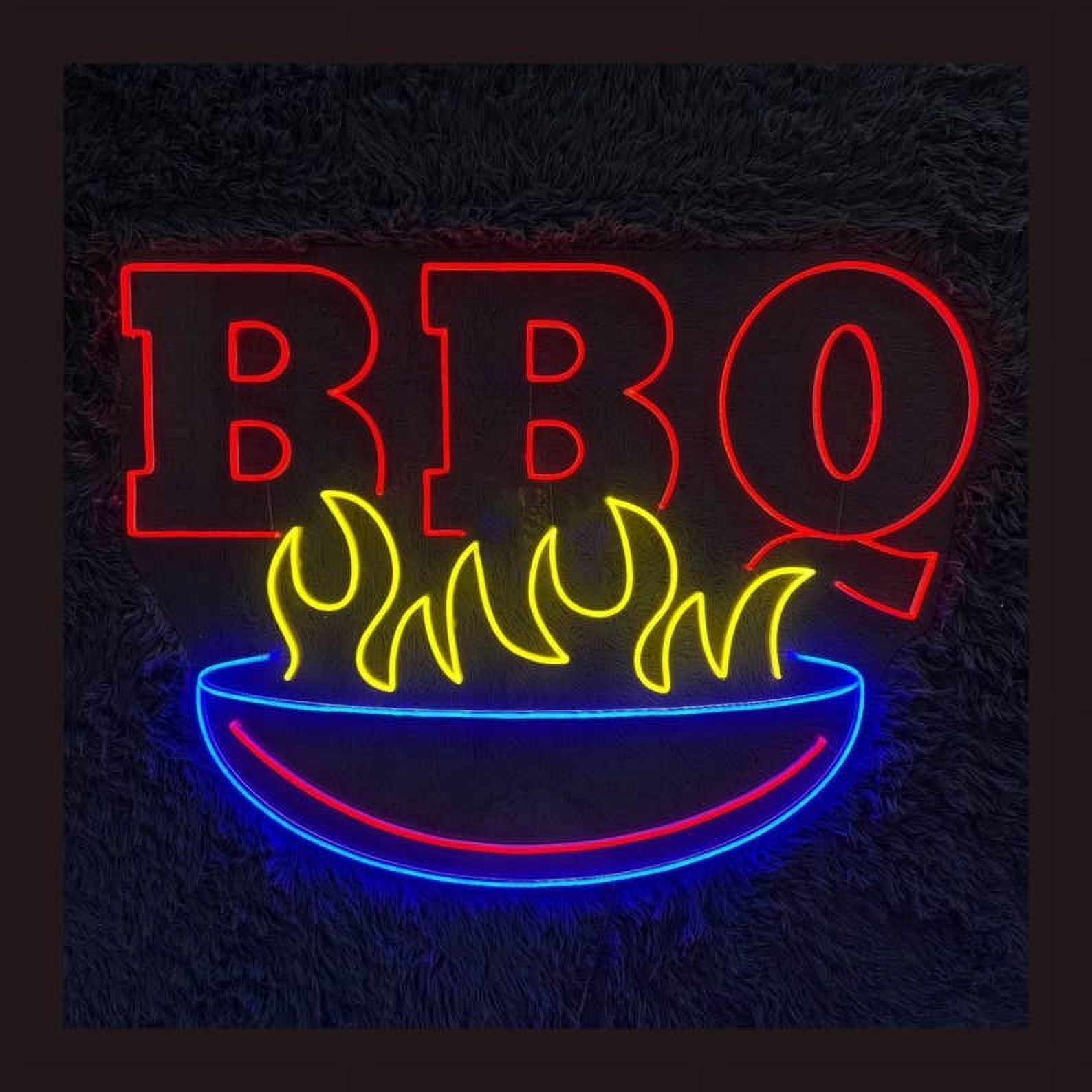 Glowneon BBQ Grills Neon Sign, BBQ Restaurant Decor