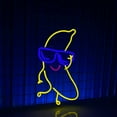 thumbnail image 1 of Glowneon Banana With Glasses Neon Sign, Neon Sign for Coffee Shop, 1 of 4