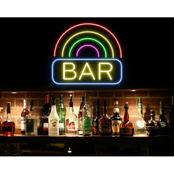 Glowneon Bar Neon Sign, Sign board for LGBTQ bar decor