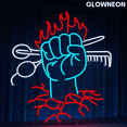 thumbnail image 1 of Glowneon Barber Shop Neon SignBarber Shop Led Light, Hair Salon Art, 1 of 4