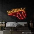 thumbnail image 1 of Glowneon Baseball Neon Sign, Baseball Led Sign, Baseball Wall Decor, Baseball Player Gifts, 1 of 5