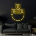 thumbnail image 1 of Glowneon Be Happy Neon Sign, Quotes Led Sign, Motivation Quote Sign, Girl Room Decor, Coffee Decor, 1 of 5