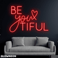 thumbnail image 1 of Glowneon Be You Tiful Neon Sign, Be You Tiful Led Sign, Girl Room Art, 1 of 5