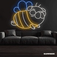 thumbnail image 1 of Glowneon Bee Dog Neon Sign, Dog Wall Art, Pug Dog Decor, Dog LED Sign, 1 of 4