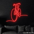 thumbnail image 1 of Glowneon Bicycle Neon Sign, Bicycle Shop Led Sign, Gift For Biker, 1 of 4