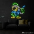 thumbnail image 1 of Glowneon Bird Parrot Hawaii Style Neon Sign, Parrot Led Sign, Beach Club Bar Decor, Parrot Sign, 1 of 5