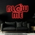 thumbnail image 1 of Glowneon Blow Me Neon Sign, Blow Me Led Sign, Custom Quote Neon Led Light, Coffee Shop Decor, 1 of 5