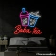 thumbnail image 1 of Glowneon Boba Tea Neon Sign, Boba Tea Led Sign, Open Welcome Boba Tea Neon LED Light Wall Art, 1 of 5