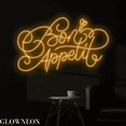 thumbnail image 1 of Glowneon Bon Appetit Neon Sign, French Restaurant Wall Art Led Sign, 1 of 4