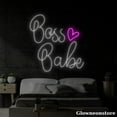 thumbnail image 1 of Glowneon Boss Babe Neon Sign, Boss Babe Led Light, Home Bar Decor, Party Decor, Bar Neon Sign, 1 of 5