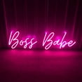 thumbnail image 1 of Glowneon Boss Babe Neon Sign, Girl Kids Room Decor, 1 of 4