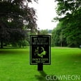 thumbnail image 1 of Glowneon Bull Terrier Dog Sign, Warning Dog Metal Yard Stake Decor, 1 of 5