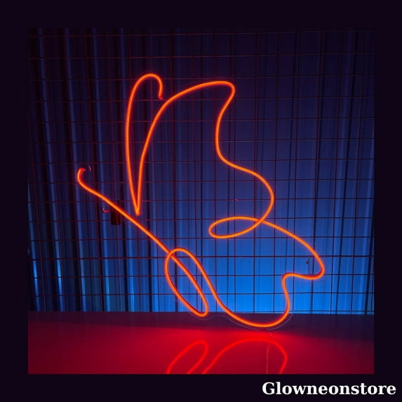 Glowneon Butterfly Neon Sign, Butterfly LED Sign, Handmade Butterfly Neon Lights Wall Art