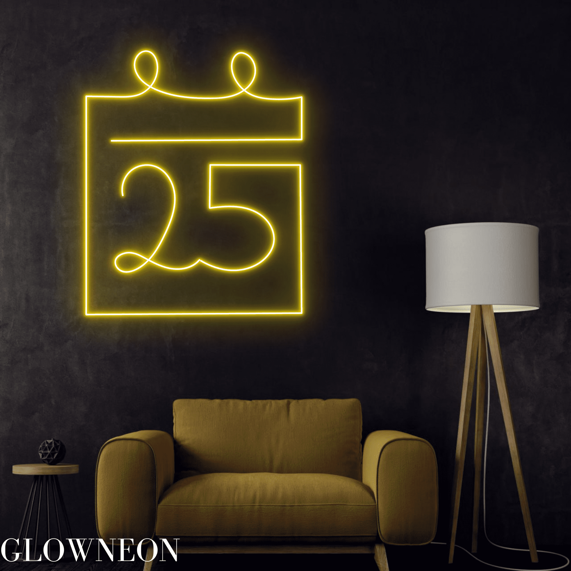 Glowneon Calendar Neon Sign, Calendar Led Sign, Bedroom Wall Led Art ...
