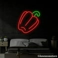 thumbnail image 1 of Glowneon Capsicum Neon Sign, Red Capsicum Led Sign, Vegetable Shop Decor, Vegetable Neon Sign, 1 of 5