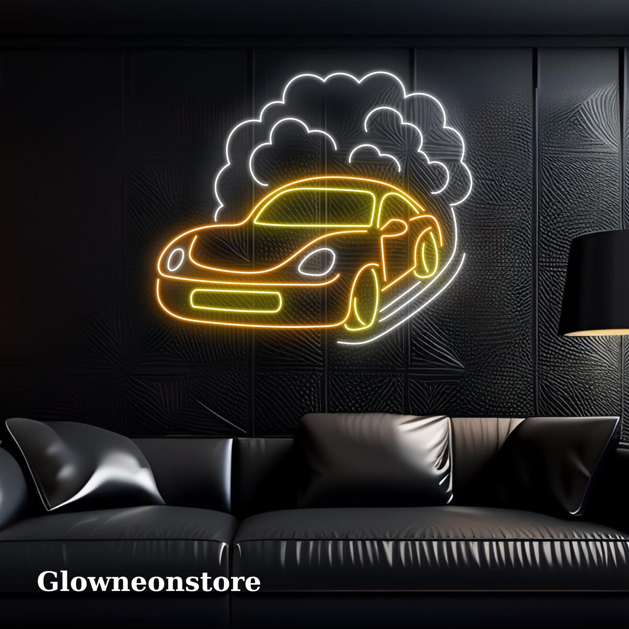 Neon Car Sign Led Sports Car Sign - PageNeon