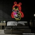 thumbnail image 1 of Glowneon Cartoon Ladybug Neon Sign, Cute Ladybug Led Sign, Animal Led Light, Nursery Decor, 1 of 5