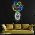 thumbnail image 1 of Glowneon Cat Hanged On Bubbles Neon Sign, Cat Led Sign, Gift For Kids, 1 of 5