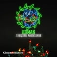 thumbnail image 1 of Glowneon Cat Laurel Wreath Neon Sign, Human I Request Assistance Neon, Cat Laurel Wreath Led, 1 of 4