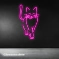 thumbnail image 1 of Glowneon Cat Neon Sign, Cat Led Sign, Cat Walk Light Sign, Cat Lover Gifts, Cat Line Art Decor, 1 of 4