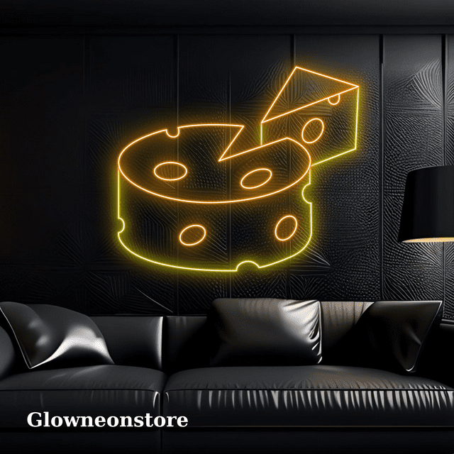 Glowneon Cheese Neon Sign, Open Cheese Led Sign, Cheese Kitchen Decor