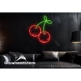 thumbnail image 1 of Glowneon Cherry Neon Sign, Cherry Led Sign, Cherry Fruit Sign, Fruit Shop Decor, Cherry Sign, 1 of 4