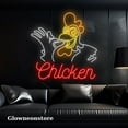 thumbnail image 1 of Glowneon Chicken Neon Sign, Chicken Led Light Sign, Chicken Open Sign, Chicken Open Shop Decor, 1 of 4