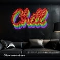 thumbnail image 1 of Glowneon Chill Text Neon Sign, Chill LGBT Neon Sign, LGBT Led Light, LGBT Neon Sign, 1 of 4