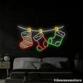 thumbnail image 1 of Glowneon Christmas Stockings Neon Sign, Merry Christmas LED Sign, Christmas Stockings LED Light, 1 of 5