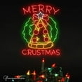 thumbnail image 1 of Glowneon Christmas Tree Pizza Neon Sign, Pizza Wreath Led Sign, Welcome Open Italian Restaurant LED, 1 of 4