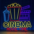 thumbnail image 1 of Glowneon Cinema Movie Time Neon Sign, Home & Cinema Decor led Light, 1 of 4