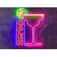 thumbnail image 1 of Glowneon Cocktail Bar Neon Sign, Beer Pub Neon Light Decor, 1 of 4