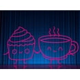 thumbnail image 1 of Glowneon Coffee & Cake Neon Signs, Coffee Shop Bakery Wall Decor, 1 of 4