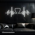 thumbnail image 1 of Glowneon Coffee Cup Heartbeat Neon Sign, Coffee Heart Beat LED Neon, Heartbeat Neon Sign, 1 of 4