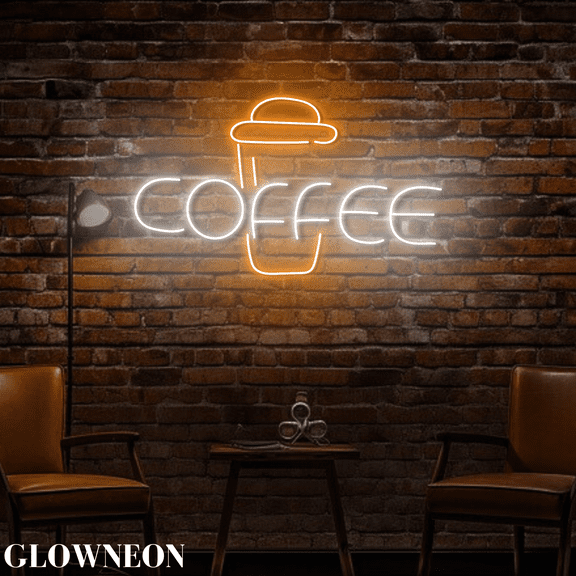 Glowneon Coffee Led Light For Cafeteria Wall Decor, Coffee Shop Decor