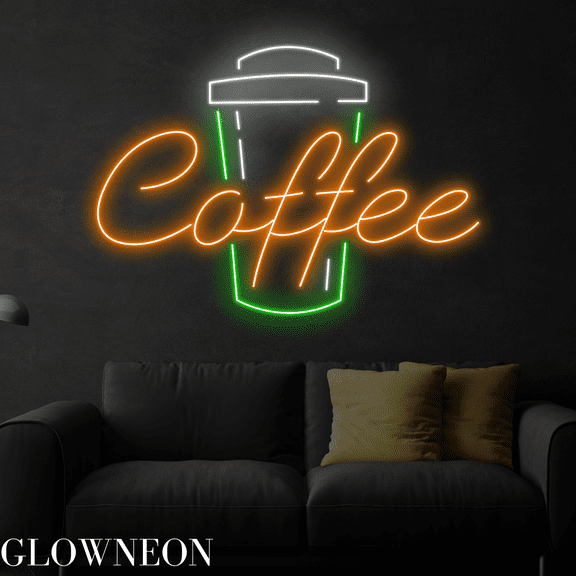 Glowneon Coffee Neon Sign, Coffee Led Sign, Coffee Shop Led Light