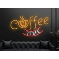 thumbnail image 1 of Glowneon Coffee Time Neon Signs, Coffee Shop Signboard Lights Decor, 1 of 4